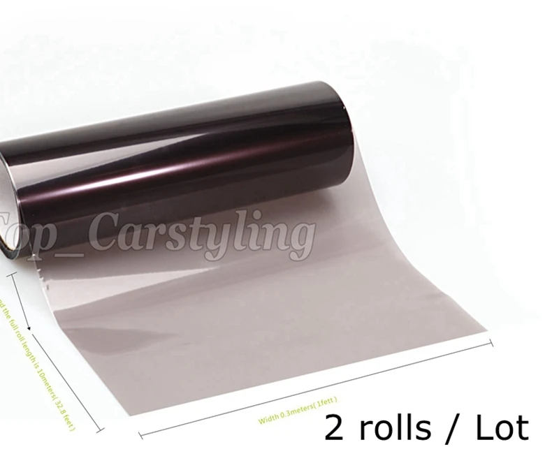 2 Roll Lot Headlight tint film light black smoke rear car lights tinting Tail lights tint