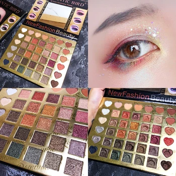 

42 Colors Eyeshadow Palette Matte Glitter EyeShadow Pallete Diamond Shimmer Luminous Eye Shadow Smoky/Warm Color Makeup Palete