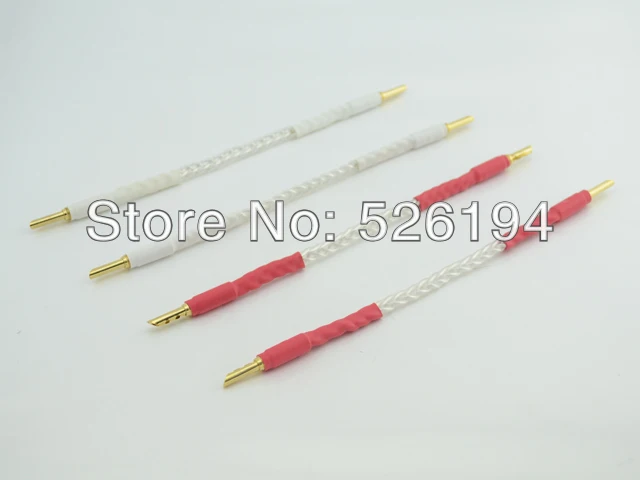 

Set 200mm 12TC speaker cable jumper cable audio jumper cable Hifi audio speaker jumper cable