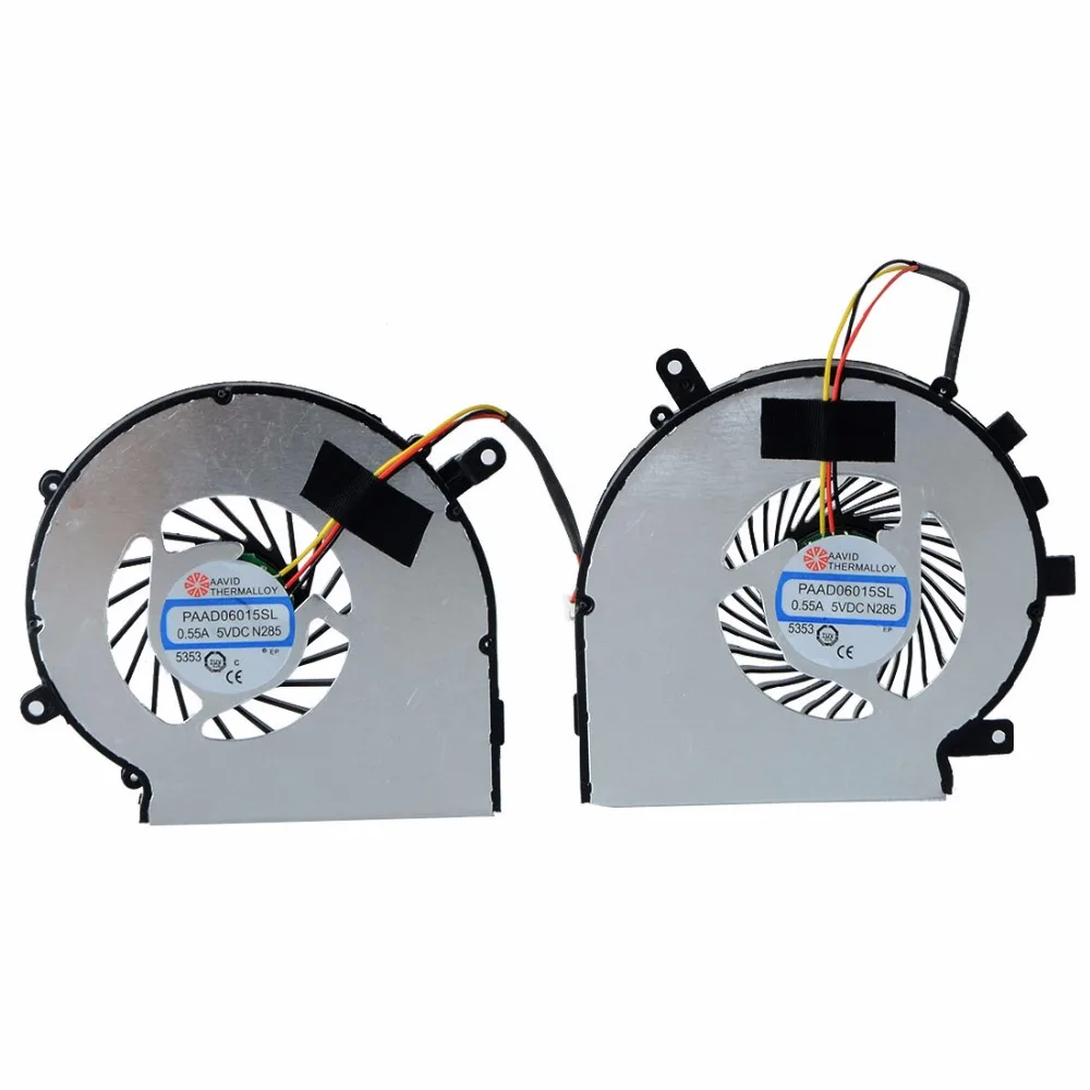 1 زوج اليسار واليمين وحدة المعالجة المركزية مراوح التبريد صالح ل MSI GE62 GE72 GL62 GL72 PE60 PE70 GL62 ل إصلاح