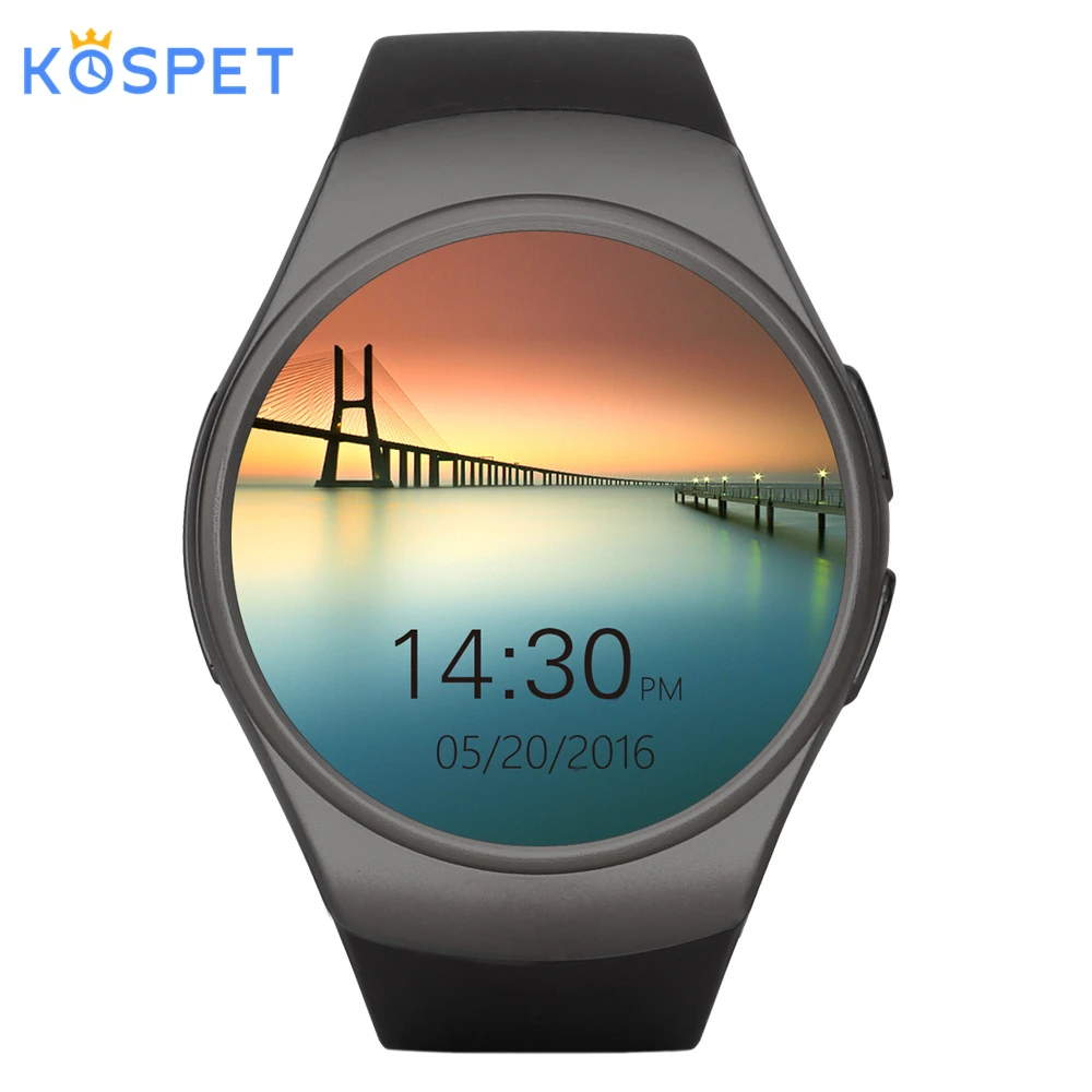 Дешево Смарт часы KOSPET KW18 с Bluetooth, для мужчин и женщин, с поддержкой монитора сердечного ритма, SIM LET, 3g, 16 ГБ, TF карта, Смарт часы для Android IOS