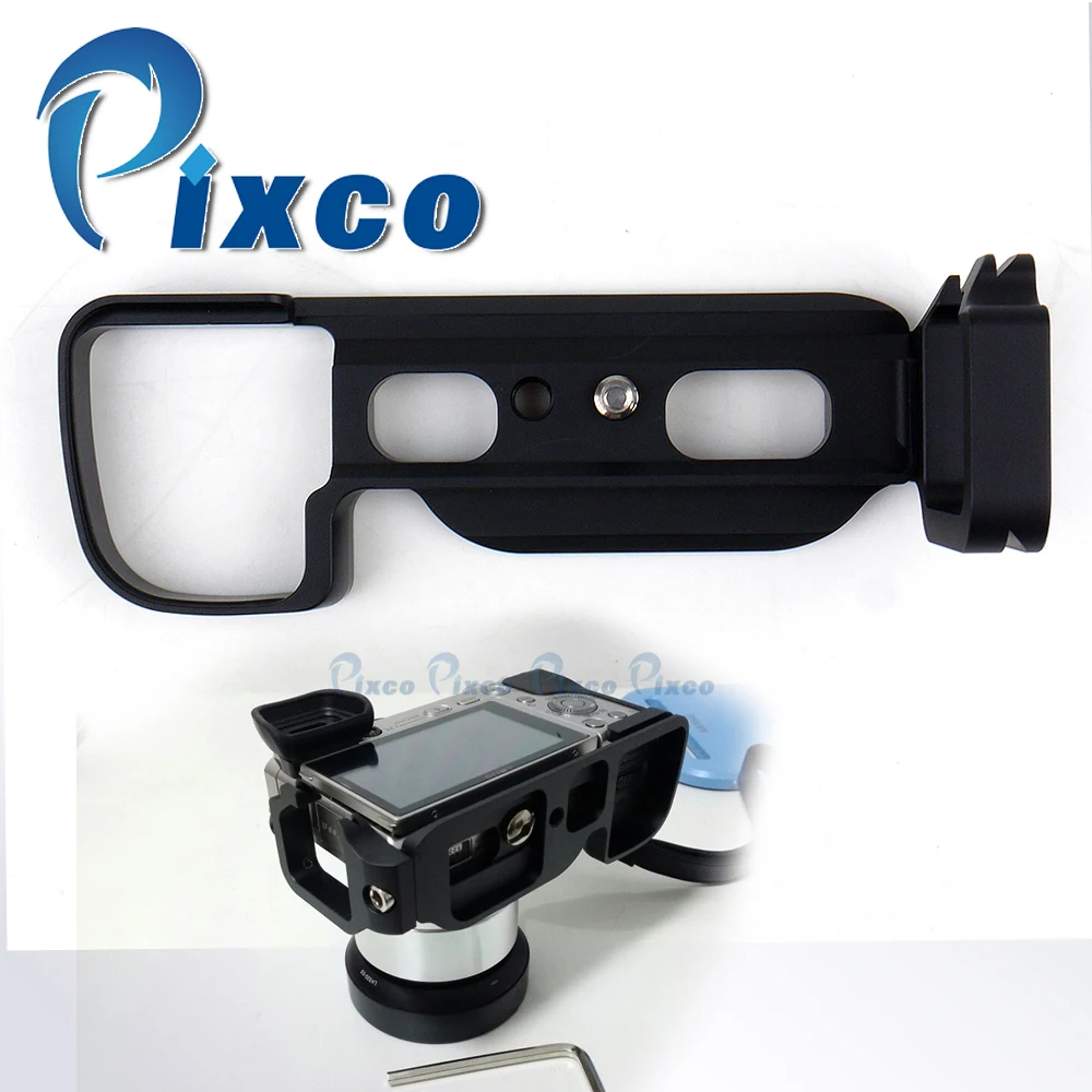 Pixco Camera Battery Grip, Quick Release Vertical L Plate Bracket Metal