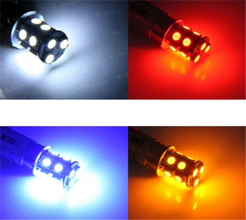 

New 1156 382 BA15S p21w 1156 BAY15D p21/5w bay15d PY21W led light bulb 13 smd 5050 Brake Tail Turn Signal Light Bulb Lamp 12V
