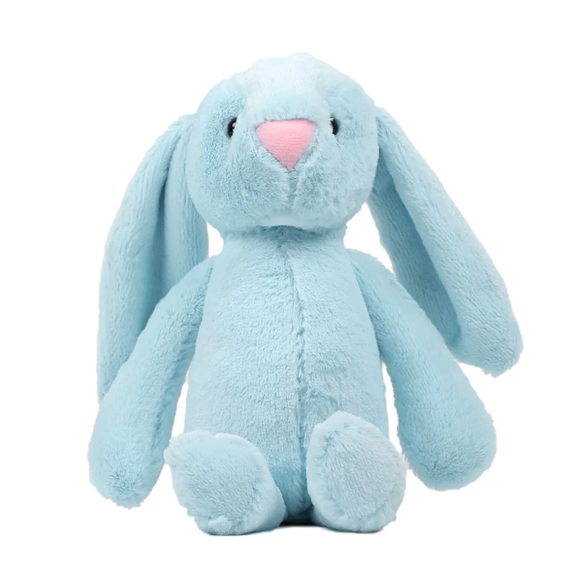 Распродажа 25 см, милые мягкие кролик плюшевые мягкие игрушки плюшевых украшений "Кролик" для детей подушка кукла творческие подарки на день рождения для девочек - Цвет: Синий