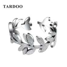 Tardoo Genuino Anillo de Dedo de Plata Esterlina Flores Margarita Dazzling Prado Apilable Anillo de Boda Para Las Mujeres de Plata 925 de La Joyería
