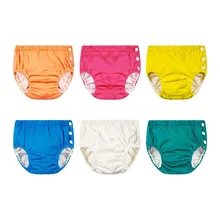 Детские Тканевые моющиеся подгузники, купальный костюм, детская одежда для купания, многоразовые подгузники для девочек, непромокаемые трусики, подгузники для плавания