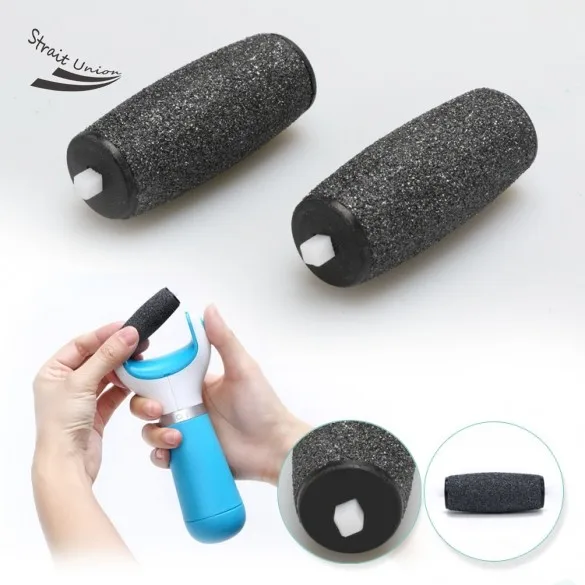 2Pcs/Pack Velvet Smooth for Scholl Replacement Roller Heads For Electronic Foot File Massager