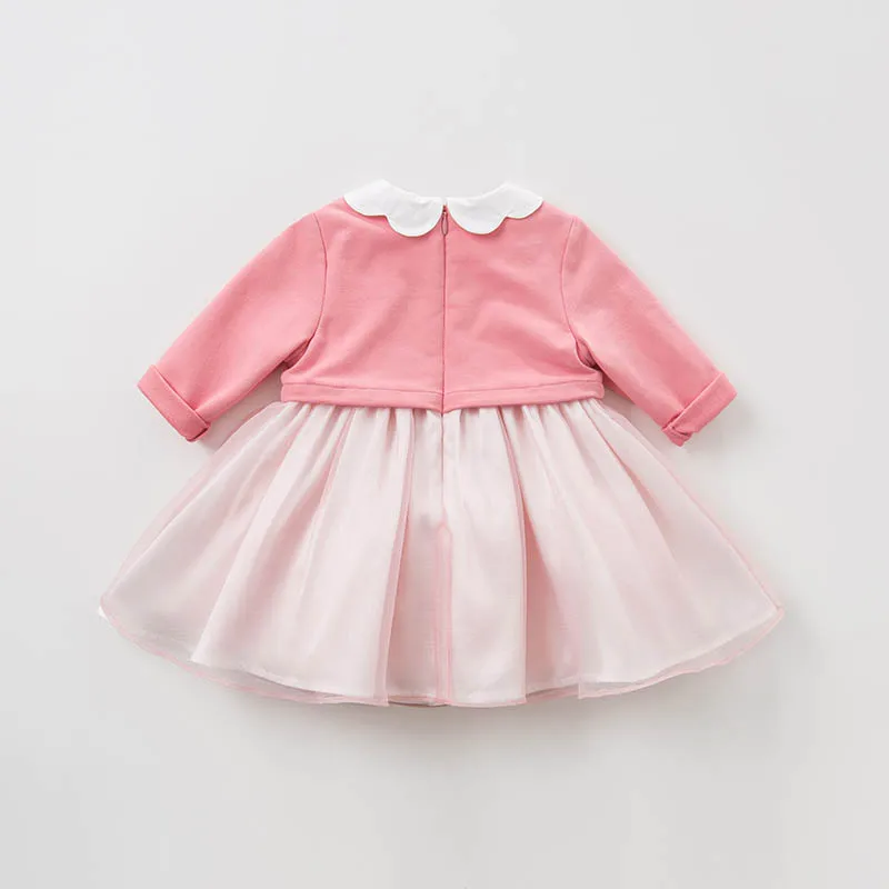 Dave bella/DBM9857 весеннее модное платье для маленьких девочек детское праздничное платье на день рождения красное платье для маленьких детей