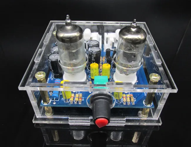 LEORY AC12V 6J1 предварительно ampTube предусилитель усилитель для стерео ламповый предусилитель DIY Kit для телефона для ipad MID MP3 dvd