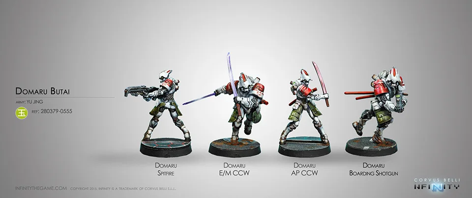 [Loong Way Miniatures] Corvus Belli Infinity 0555 DOMARU BUTAI 32 мм Металлические Миниатюрные