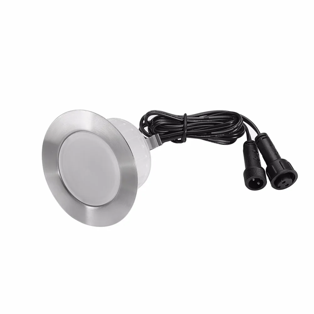 Escada da Cozinha Luzes para Alexa Inteligente Wifi Telefone Controle Rgb - Rgbw 12 v Ip67 Passo Led Deck Ferroviário Eco Google Casa Ifttt 10x61mm App 10 Lâmpadas subterrâneas