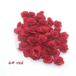 24 - Piece Chiffon Camellia Flower Set for DIY Crafts and Home Decor (6 red)