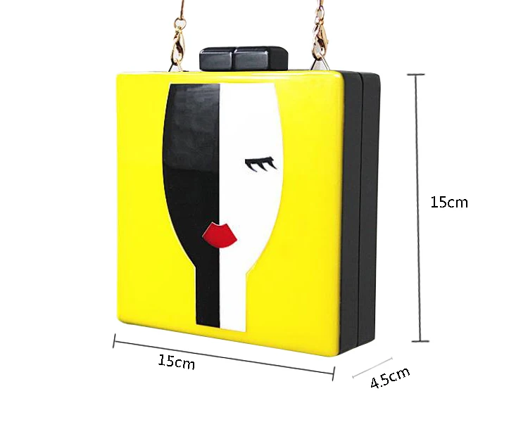 retrato rosto bule amarelo saco