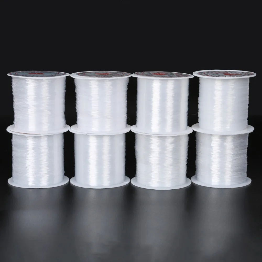 Nylon Fishing Line 0.2mm/0.25mm/0.3mm/0.35mm/0.4mm/0.45mm/0.5mm/0.6mm Non-Stretch Fish Line Wire Beading Cord Thread For Jewelry making accessories,jewelry making supplies,jewelry findings,jewelry making findings,jewellery components,ear cleaner,test cable lead,magic entertainment toy,butterfly wings toy