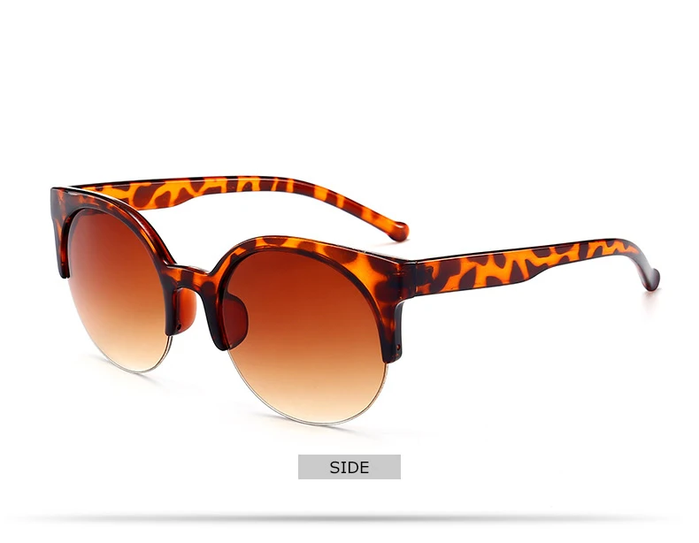 DCM кошачий глаз солнцезащитные очки женские новые модные классические наполовину оправа для очков черные линзы солнцезащитные очки UV400