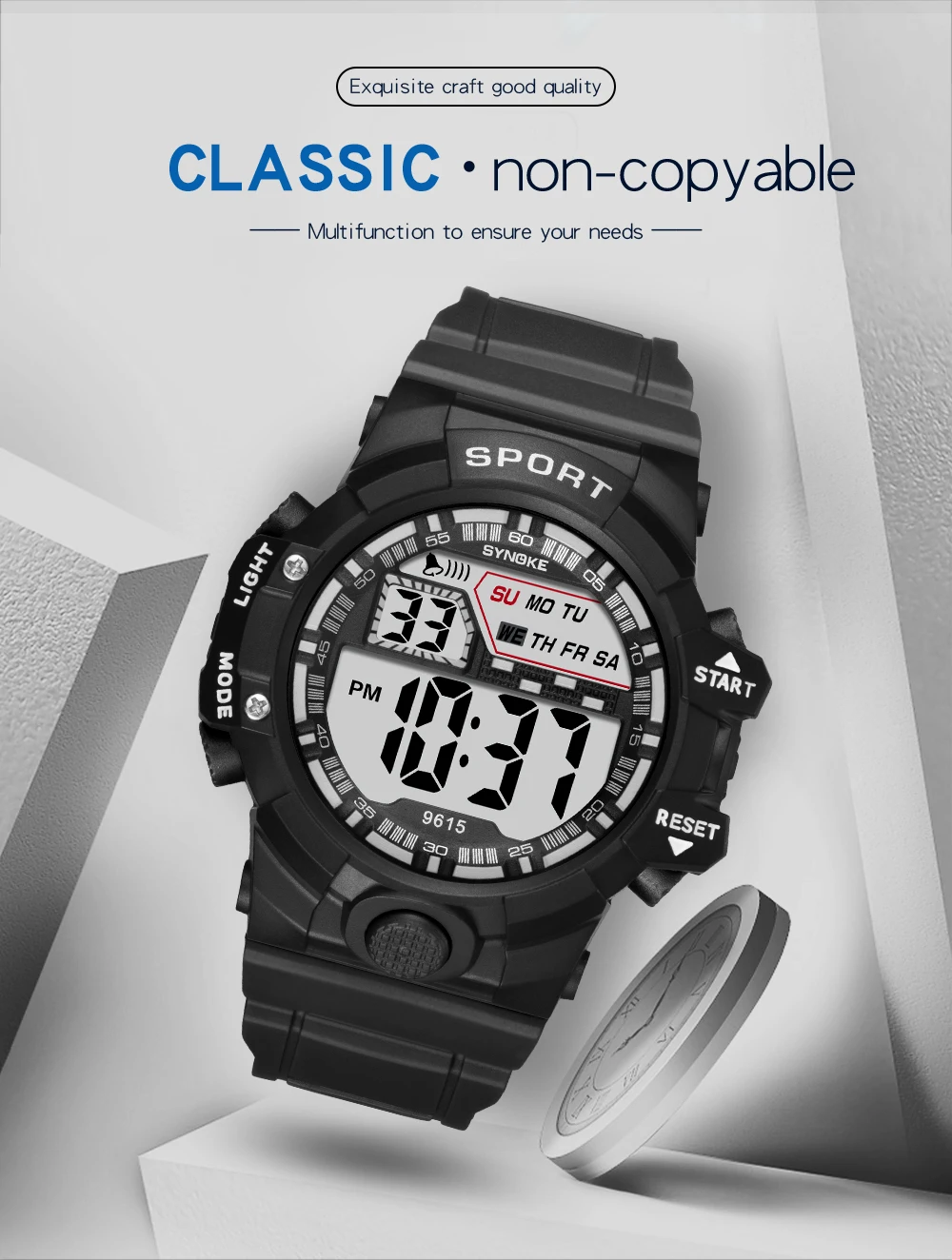 SYNOKE цифровые часы для мужчин детские цифровые военные спортивные студенческие Часы светодиодный силиконовый водонепроницаемый наручные часы для мужчин s Relogio