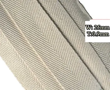 

50m Heavy weight Cotton Webbing 0.8''/1''/1.2'' Single Herringbone Bunting Twill Apron Sewing Tape bias binding free shipping