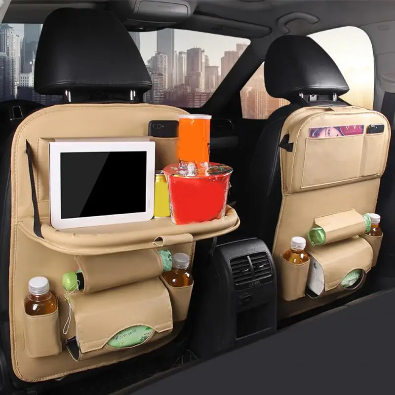 Table Synthetic Leather Waterproof Storage Bag Multifunctional Car