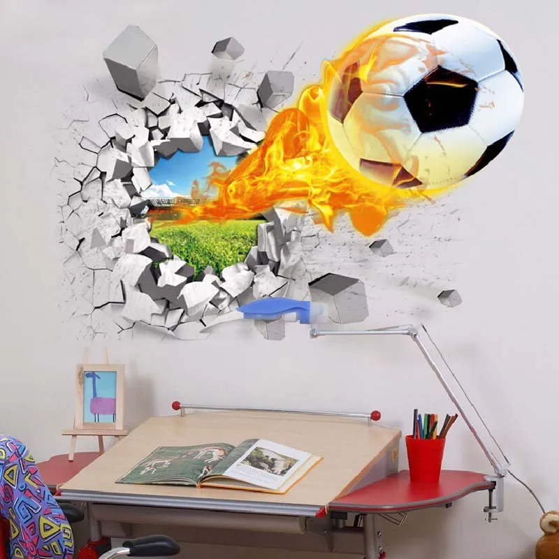 

Removable 3D Wall Paper Bedroom Wall Sticker for Kid Rooms PVC Waterproof Wall Art Stickers for Home Decor Living Room Wallpaper