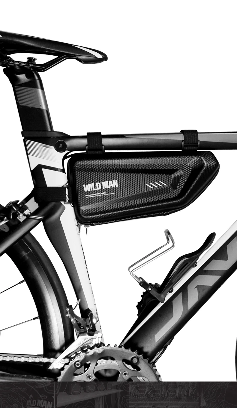 Sale WILD MAN Waterproof Bicycle Touch Screen Cellphone Bag Storage Front Frame Tube Triangle Bag Anti Pressure Bike Tail Saddle Bag 4