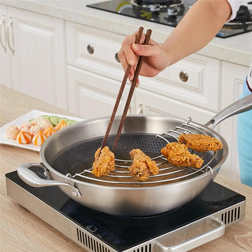 Stainless Steel Oil Draining Rack Pot Steamer Frying Tray Kitchen Cooking Toolin Other Kitchen