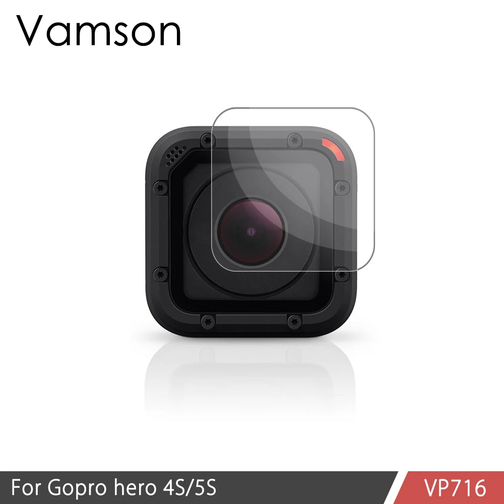 Vamson для Gopro 5S/4S крышка объектива Крышка Корпус чехол Защитная прозрачная защитная пленка для объектива для Go pro Hero 5/4 Session