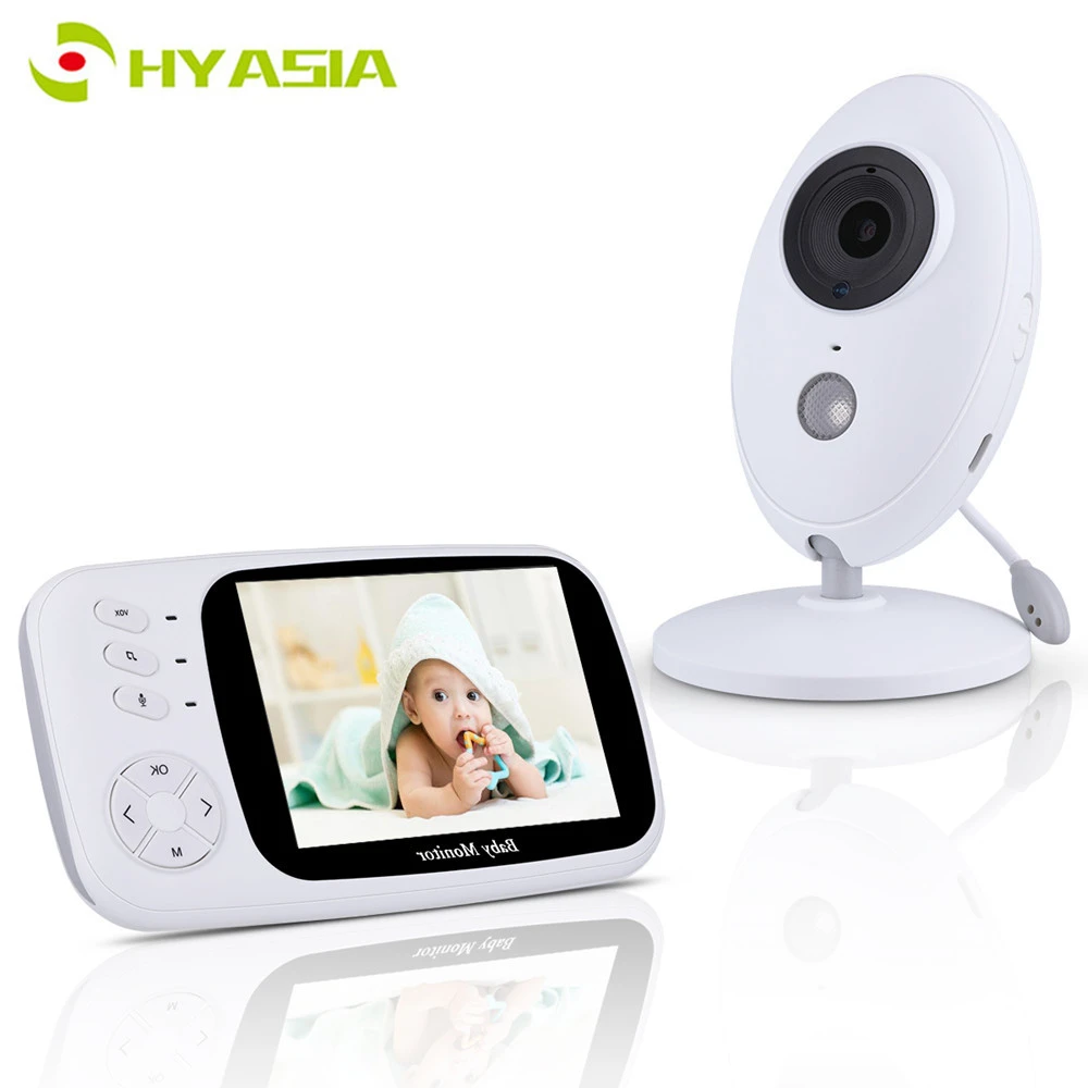 Hyasia 3 5 Wireless Video Baby Monitor Baby Phone Camera Bebe Nanny Security Temperature Monitoring Lcd Night Vision Baby Camera Baby Monitors Aliexpress