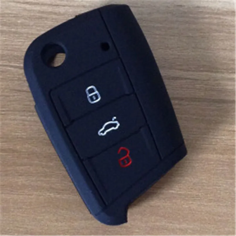 Силиконовый чехол для ключа автомобиля Volkswagen golf 7 MK R for skoda octavia RS A7 защитные
