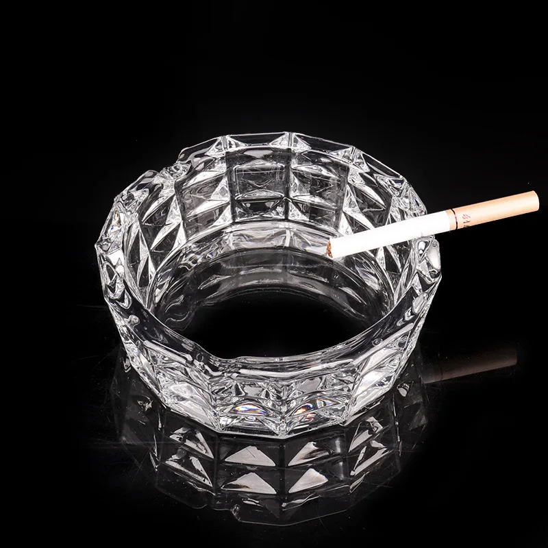 

Home Ashtray Crystal Ashtray Cigarette Case Ash Tray Car Ornament Office Furning Decoration Ashtrays Men Valentine Gifts Fashion