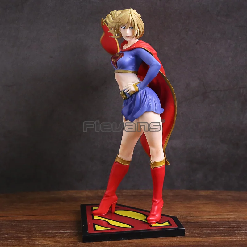 Статуя Bishoujo Supergirl возвращает фигуру из ПВХ Коллекционная модель игрушка|Игровые