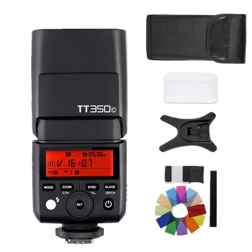 GODOX Mini TT350C tt350 TTL HSS 2 4 GHz вспышка камеры TT350 + X1TC триггер для Canon 5D MarkIII 80D 7D 760D 60D 600D 30D 100D