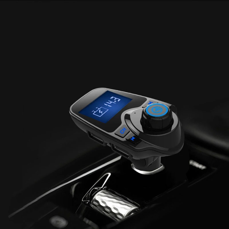 Авто Автомобильный MP3-плеер FM модулятор передатчик Bluetooth хэндс-фри набор A2DP ЖК-дисплей Dual USB 5 V 2.1A автомобиля Зарядное устройство для iPhone samsung