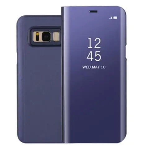 Смарт-Зеркало Покрытие кожаный флип чехол для samsung Galaxy Note8 A8 ясно, кожа для samsung S9 S8 плюс S7
