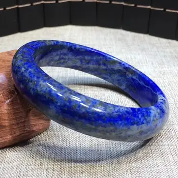 

Natural Blue Lapis Lazuli Gemstone Bless Bangle AAA Inner Diameter 54mm