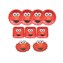 Elmo Theme Party Decoration Seasame Street Elmo Disposable Tableware sets Birthday Party Kid For Child Supplies Elmo Theme Party Decoration Seasame Street Elmo Disposable Tableware sets Birthday Party Kid For Child Supplies