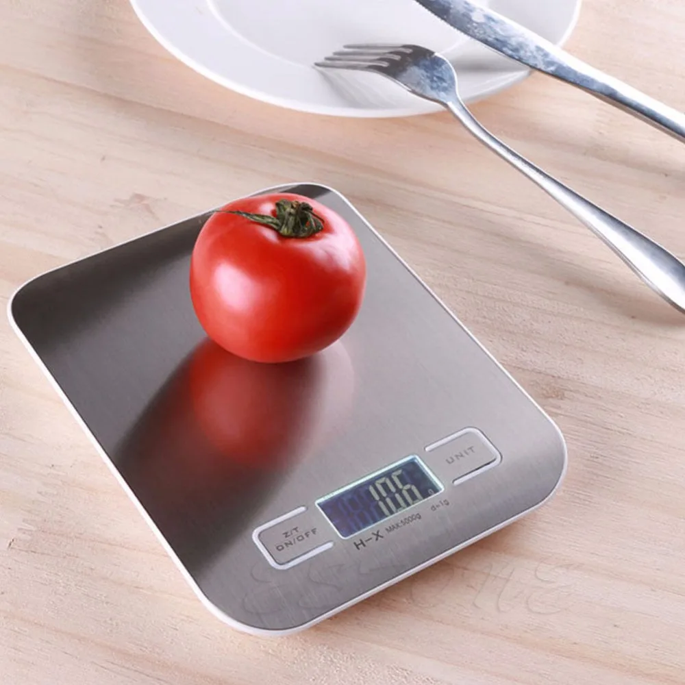 11lb x 0.05oz Slim LCD Digital Scale 5Kg x 1g Weight Food Diet Postal M2