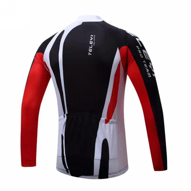 Men/'s Long Sleeve Cycling Jesreys Cycle Teamwear Bike Tops Full Zipper Shirt