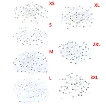 100 штук белая вешалка размер r этикетки для одежды Маркеры бирки с размерами Размер Маркер для вешалок XXS-3XL с принтом