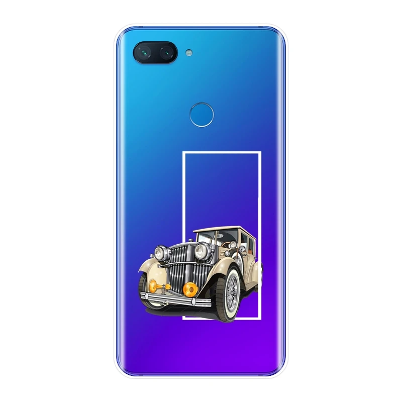 Ретро крутые Забавные 3D Автомобильные чехлы для телефонов Xiaomi Mi A1 A2 Lite 8 SE Мягкий
