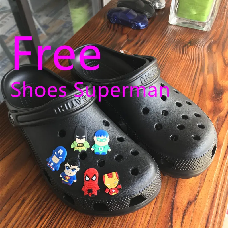SERENE Brand New Man Croc Summer Casual Sandals Aqua Clog Slipper Ocean Beach Garden Shoes Hot Male Band Sandalias Swimming Shoe