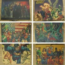 

Justice League DC Super Hero Interior Decoration Poster Wall Painting Wall Painting Mural Living Room Batman Superman/stickers
