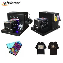 

Jetvinner 1pc UV Printer for Phone Case and 1pc Flatbed Printers for White and Dark Color T-shirt Print Machine