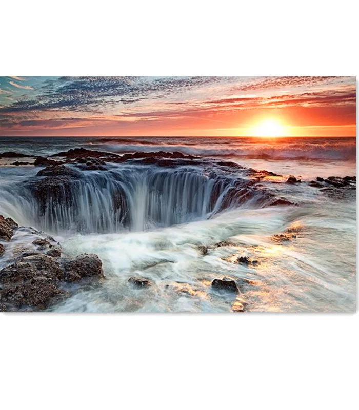 

5D DIY Diamond Painting Full Marvellous Sunrise Sea America diamond embroidery nature New arrival Scenic Full Waterfall
