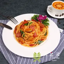 Food Model Simulation Noodles Spanish Sausage Bacon Pasta Simulation Food Dishes Handicraft Artificial Props Ornaments Display