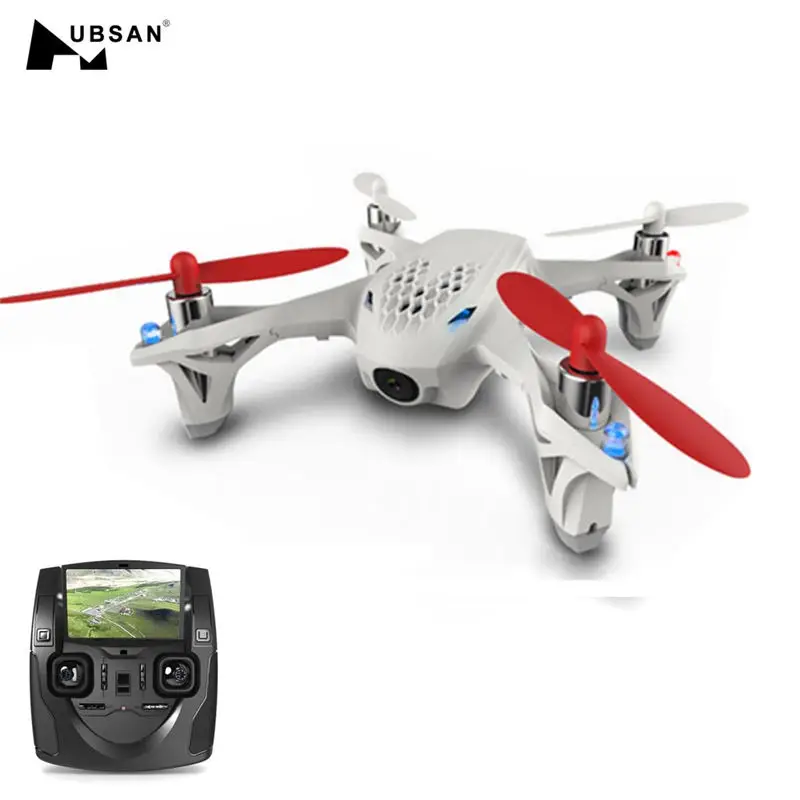 Hubsan H107D X4 5,8G 4CH 6-Axis FPV Дрон Квадрокоптер с дистанционным управлением модели гоночный Полетный контроллер режим 2 белый