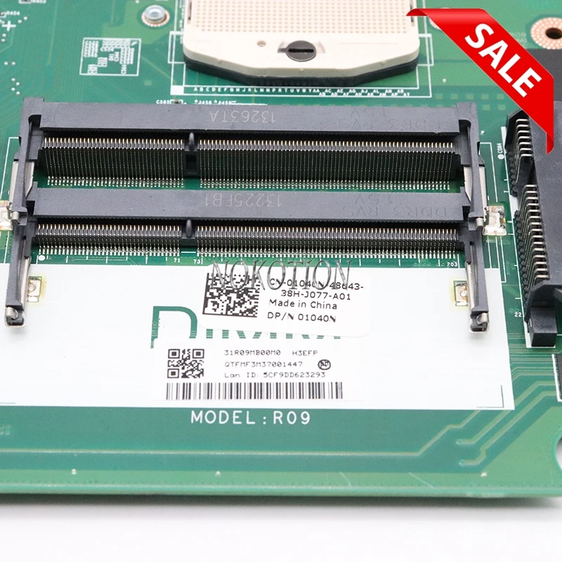 Материнская плата NOKOTION DA0R09MB6H1 для ноутбука Inspiron 15R 5720 GT630M DDR3 hm77|Материнские платы|