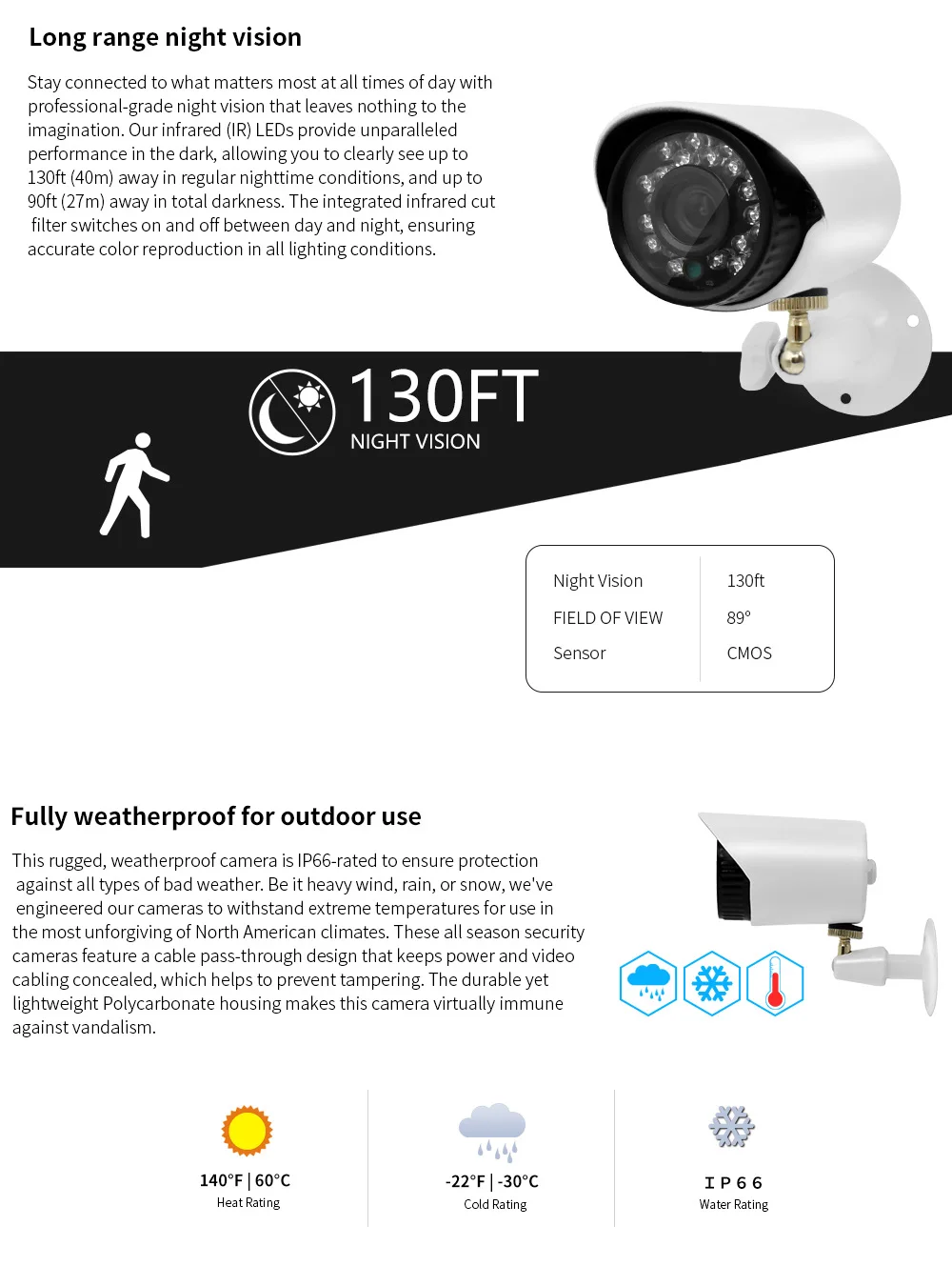 Wistino 4CH AHD DVR CCTV Camera System 720P Outdoor Cameras Surveillance Kit Home Security Video Monitor Kits IR Night Vision Indoor  (6)