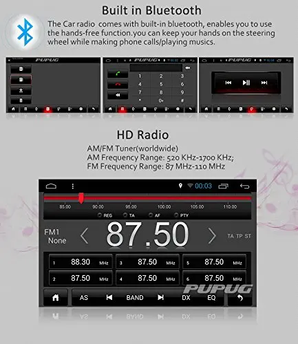 Discount Android 4.4 Double 2 Din Car Stereo GPS DVD Player 6.2 Bluetooth Radio WiFi+Free Back up Camera 0
