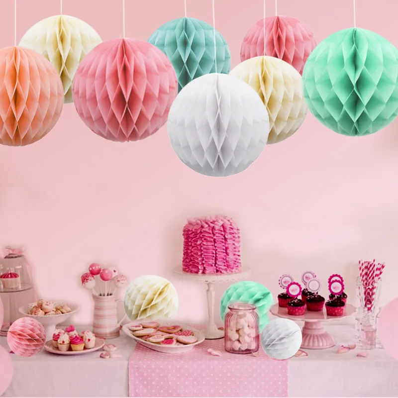 1/2/5 шт 20/25 см декоративные ткани цветочные шары из бумаги DIY Pom Poms Бумага мяч для Baby Shower или для вечеринки по случаю свадьбы украшение комнаты на свадьбу 8