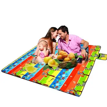 

Picnic Mats 200*200cm Camping Moistureproof Outdoor Beach Mat Baby Climb Plaid Blanket Beach Yoga Baby Flannel pad